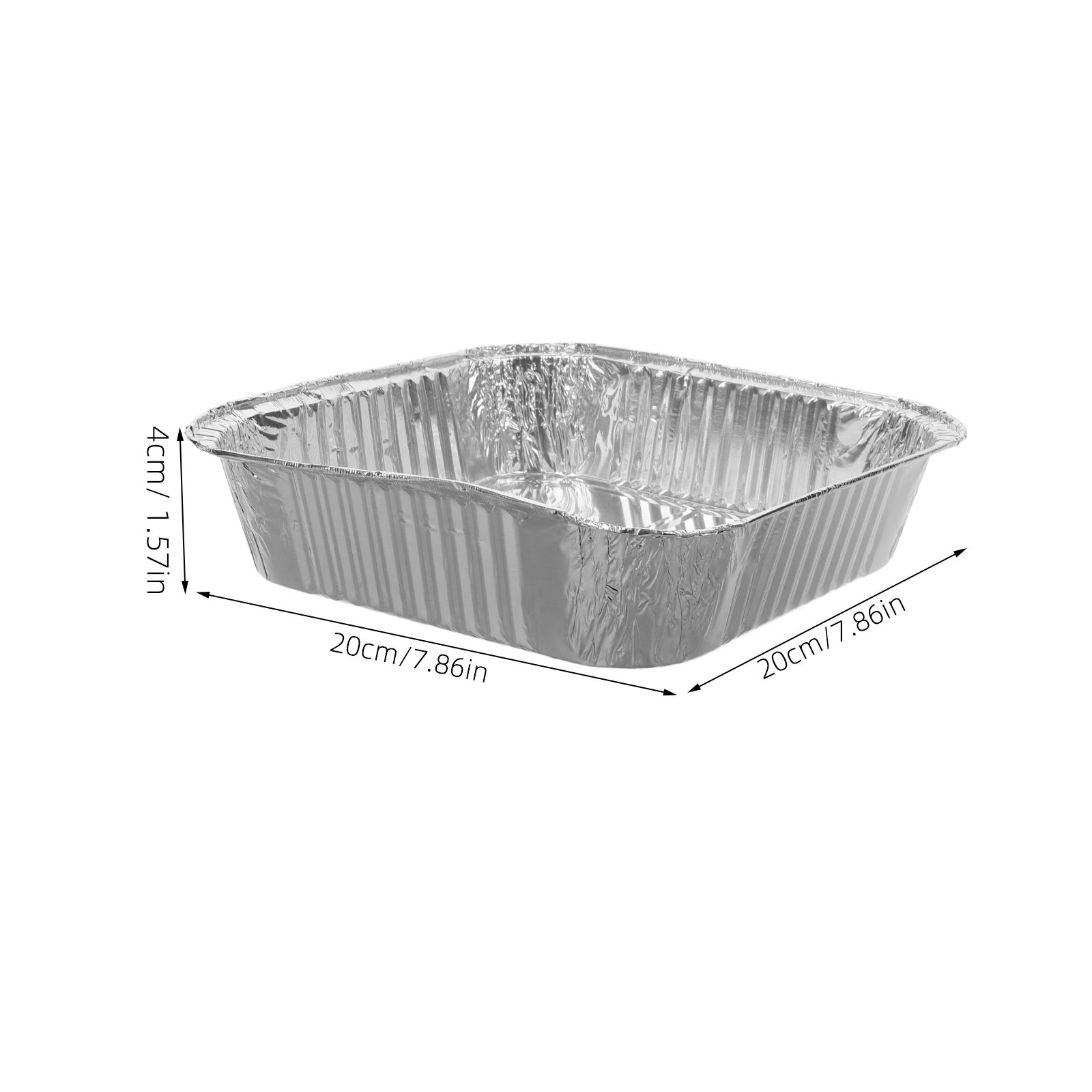 30Pcs Aluminum Foil Disposable - Storage Food Tray recension och pris