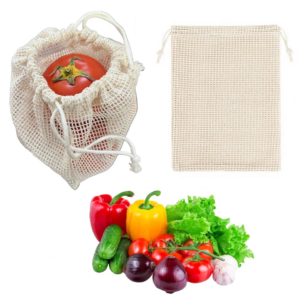 Cotton Mesh Produce Bags Plast - Produce Bag Reusable Mesh recension och pris