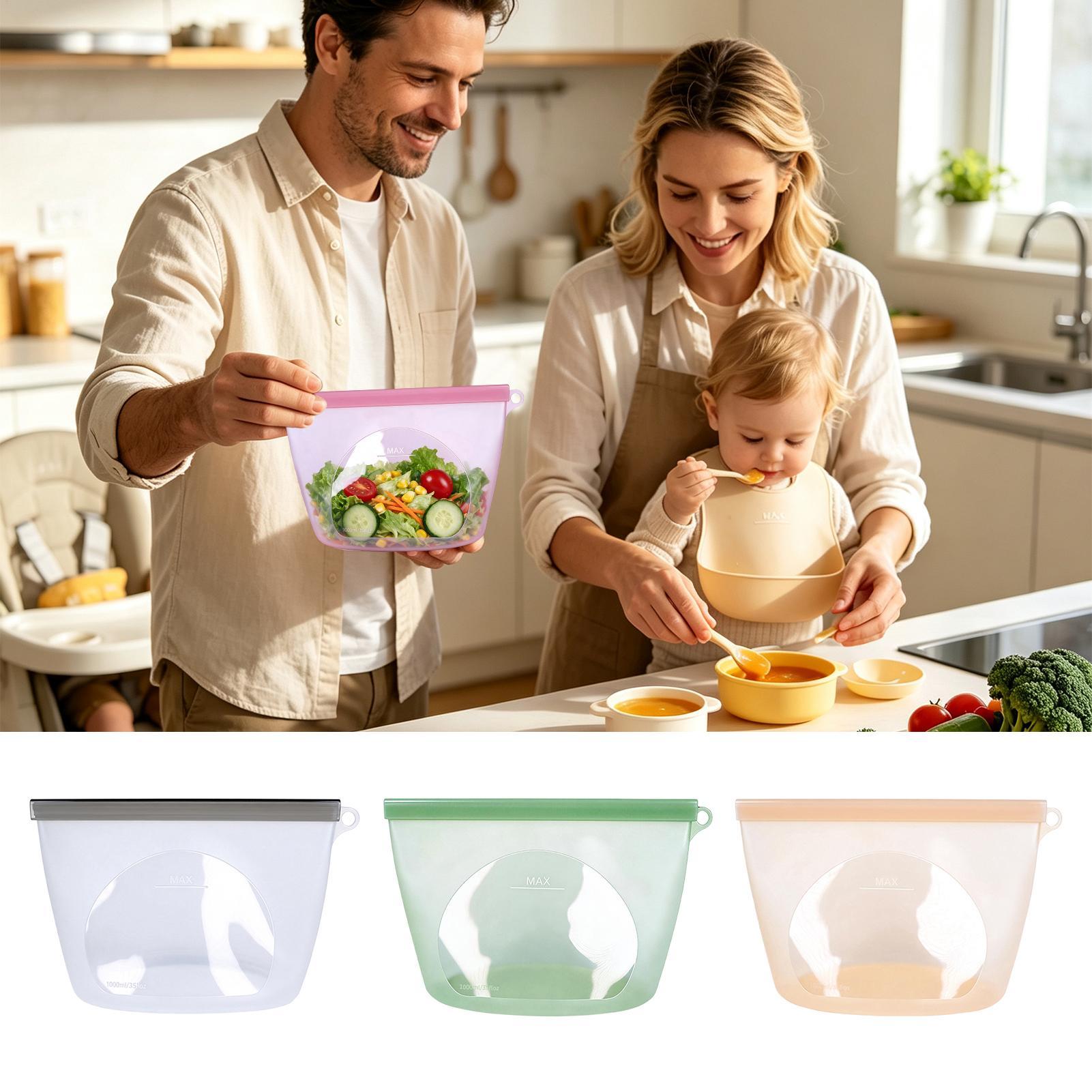 Silicone Food Storage Bags Lea - Food Storage Ziploc recension och pris