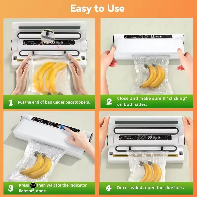 Food Storage Vacuum Sealer Mac - Food Storage Vacuum Bags recension och pris