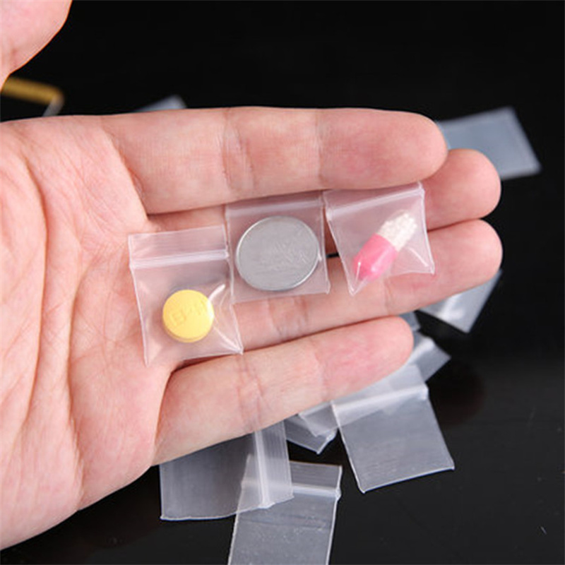 100Pieces Transparent Mini Sma - Food Storage Zipper Bags recension och pris