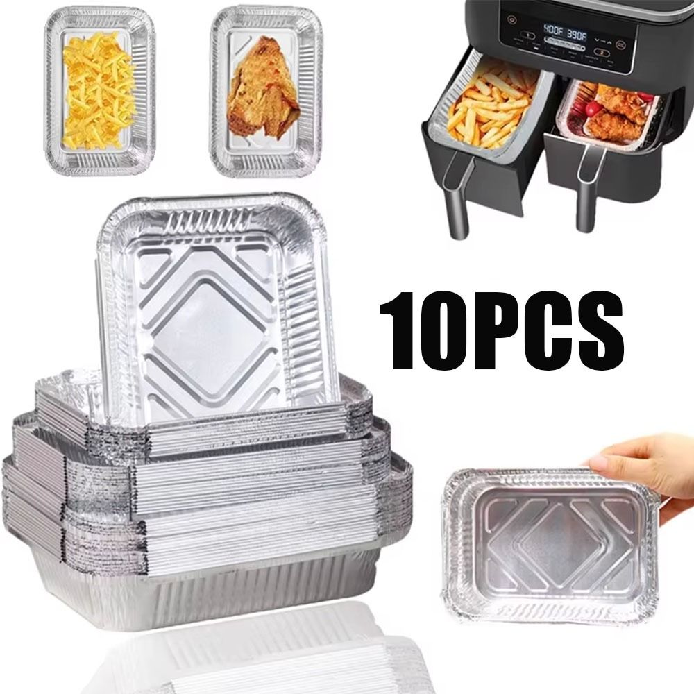 10PCS Disposable Aluminum Foil - Storage Food Tray recension och pris