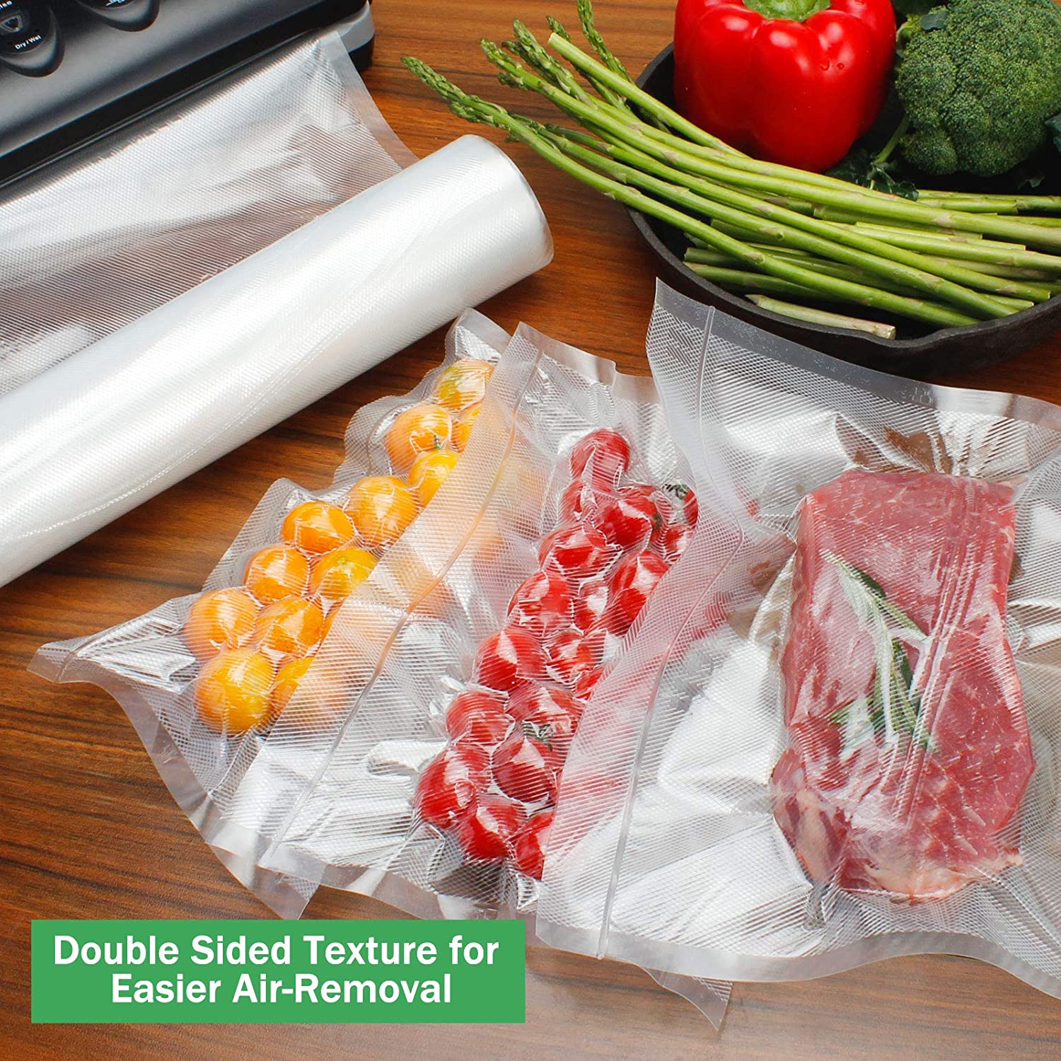 Vacuum bags for food Vacuum Se - Food Storage Vacuum Bags recension och pris