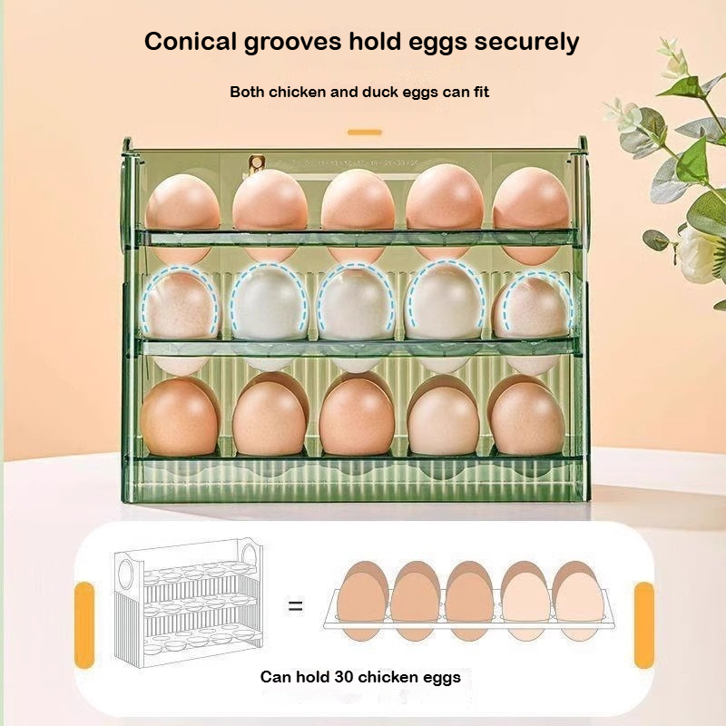 Automatic Rebound Egg Storage  - Food Storage Rack For Kitchen recension och pris