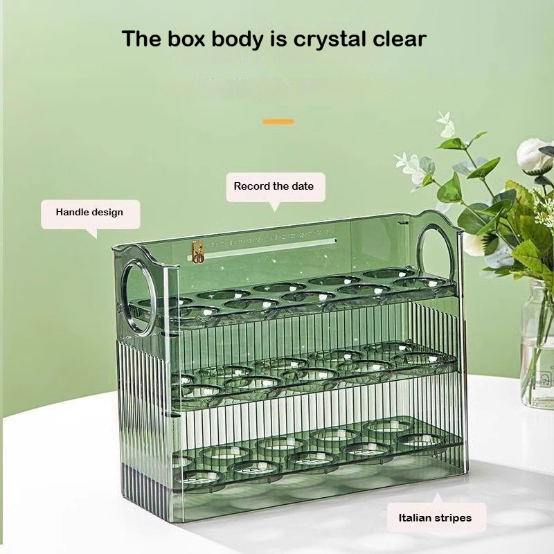 Automatic Rebound Egg Storage  - Food Storage Rack For Kitchen recension och pris