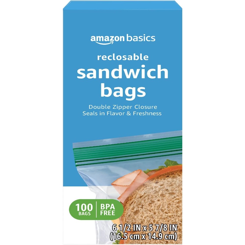 100 Count Clear Reusable Doubl - Food Storage Zipper Bags recension och pris
