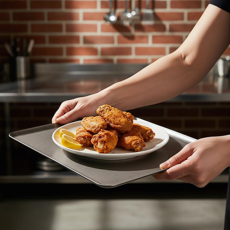 Stainless Steel Square Snack P - Food Storage Table recension och pris