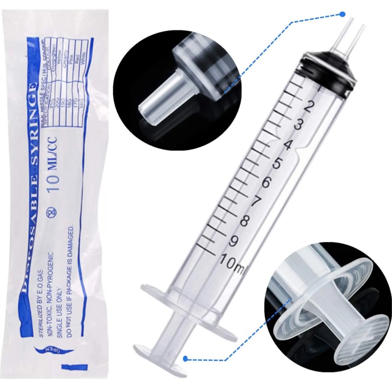 Plastic Syringes 10ml Without  - Food Storage Without Plastic recension och pris