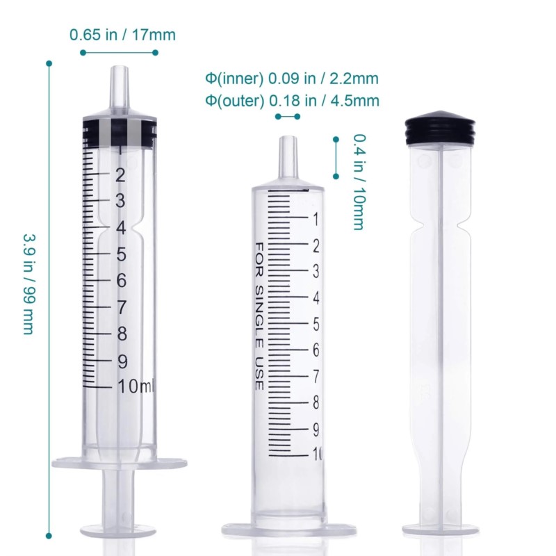 Plastic Syringes 10ml Without  - Food Storage Without Plastic recension och pris
