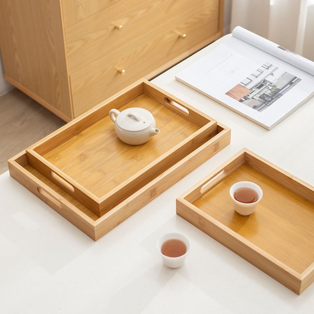 Decorate Tray Rectangular Bamb - Storage Food Tray recension och pris