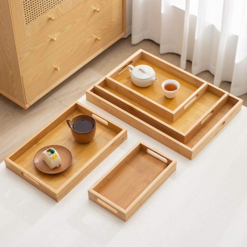 Decorate Tray Rectangular Bamb - Storage Food Tray recension och pris