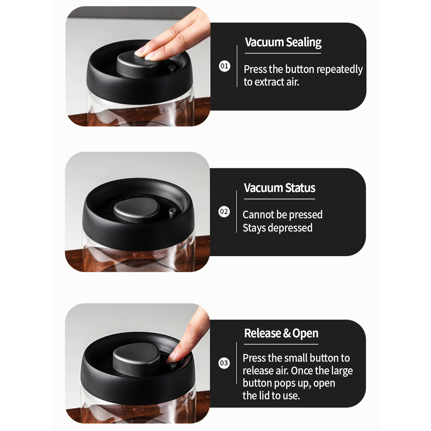 OANKR Vacuum Coffee Canister 5 - Food Storage Warehouse recension och pris