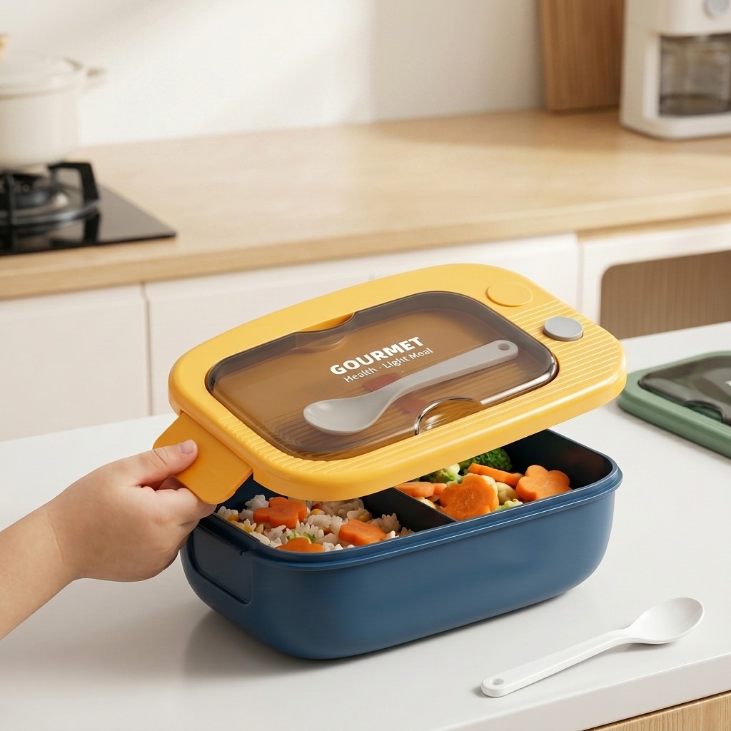 Microwavable Plastic Bento Box - Food Storage Made Easy recension och pris