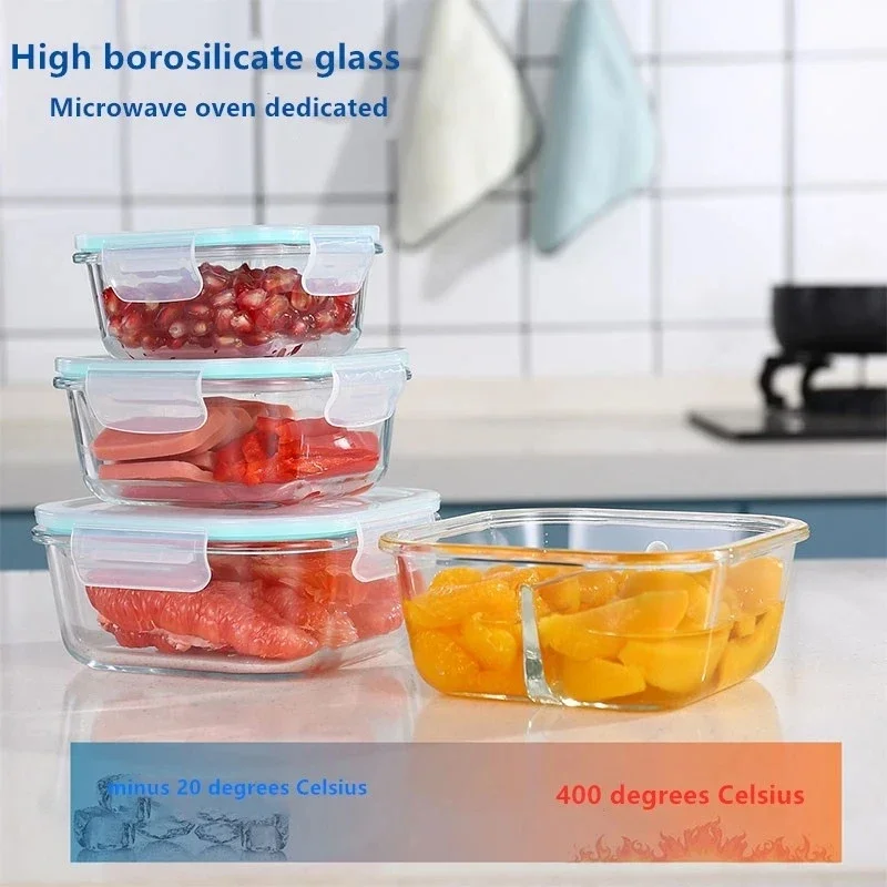 Glass Fresh-Keeping Box high B - Food Storage Glass Containers recension och pris