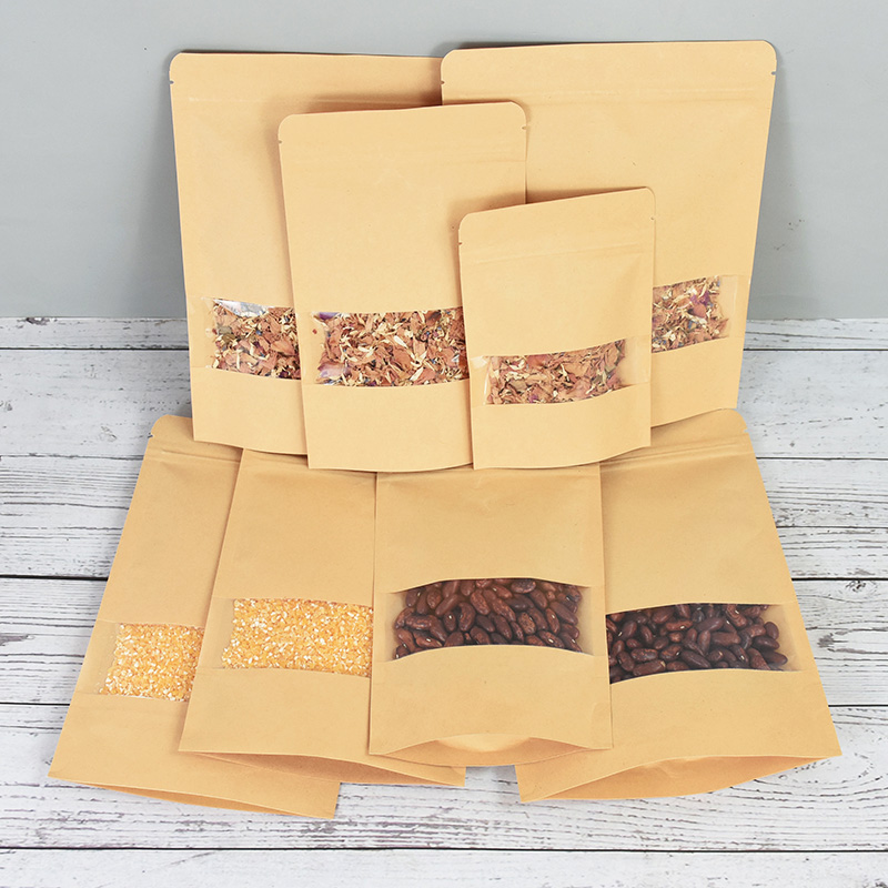 20/50pcs Kraft Paper Zip Lock  - Food Storage Zipper Bags recension och pris