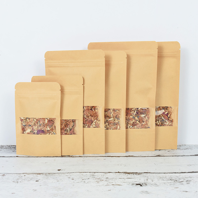 20/50pcs Kraft Paper Zip Lock  - Food Storage Zipper Bags recension och pris