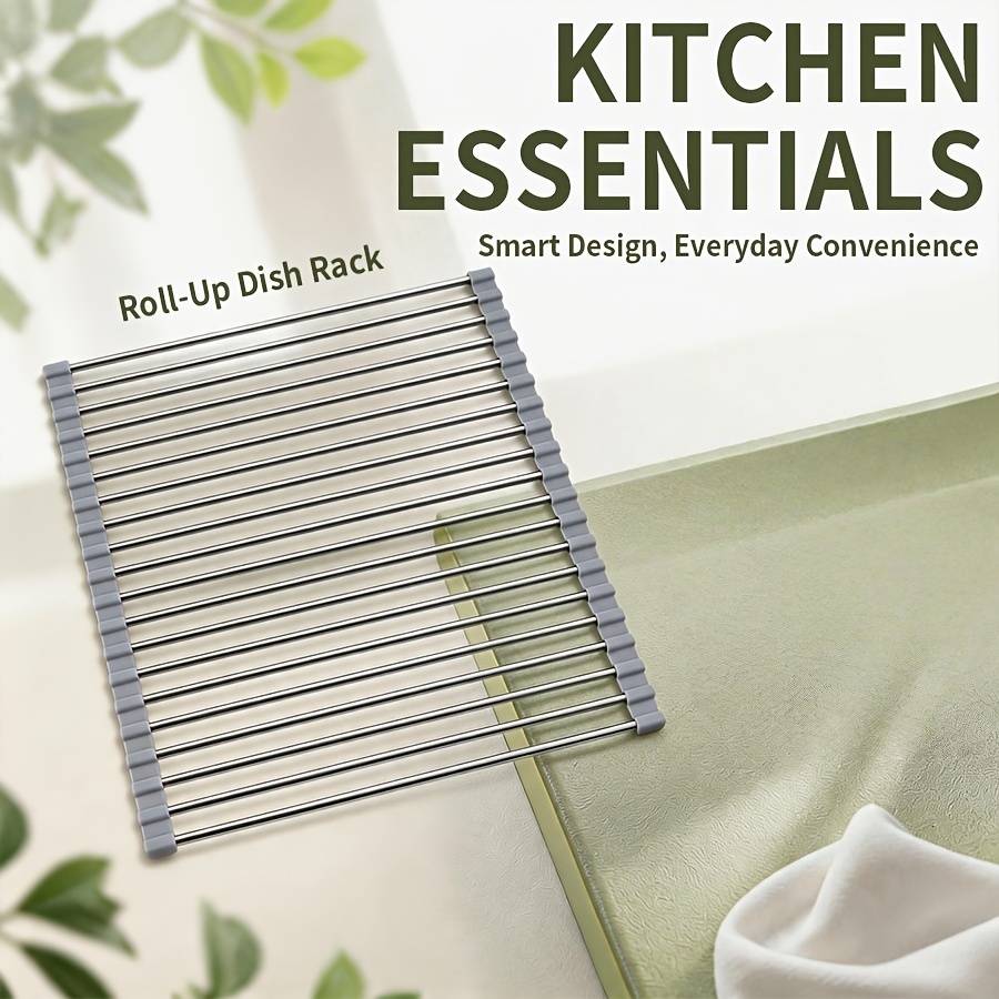 1PC Folding Roll Sink Drainer  - Food Storage Rack For Kitchen recension och pris