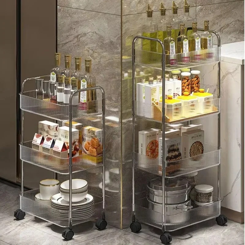 Multi-layer Rolling Cart with  - Food Storage Rack For Kitchen recension och pris