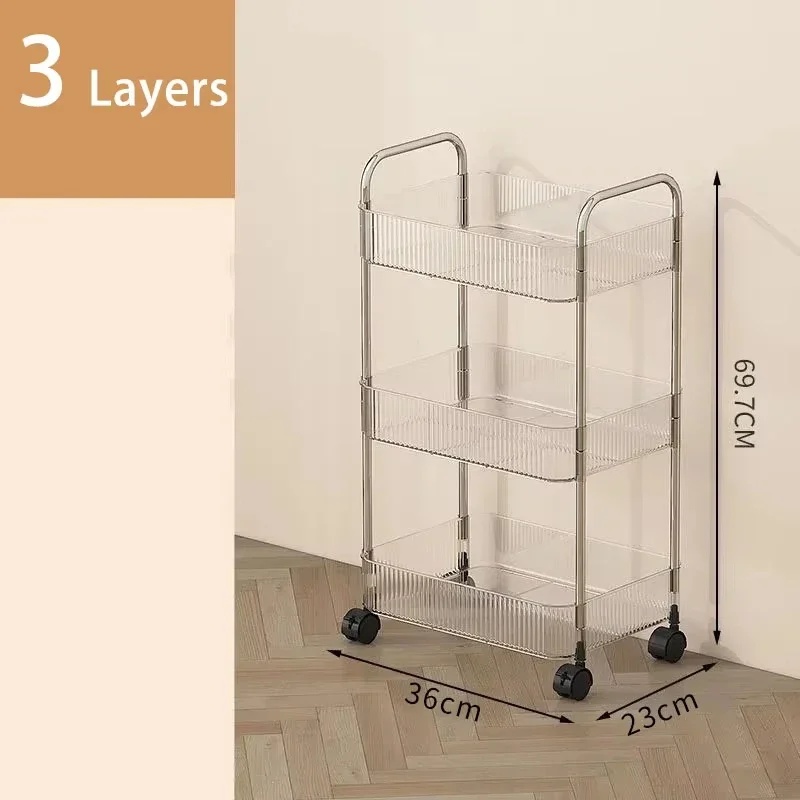 Multi-layer Rolling Cart with  - Food Storage Rack For Kitchen recension och pris