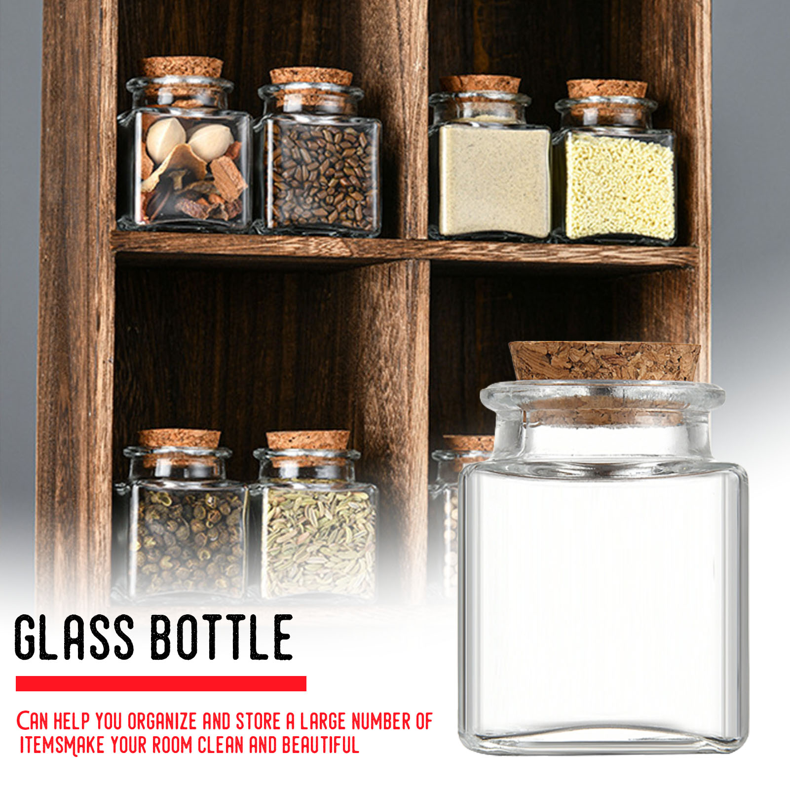 1/5/10Pcs Glass Storage Jars K - Food Storage Glass Containers recension och pris