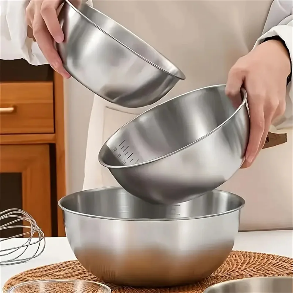 1-3 Stainless Steel Bowl Set w - Food Storage And Preservation recension och pris