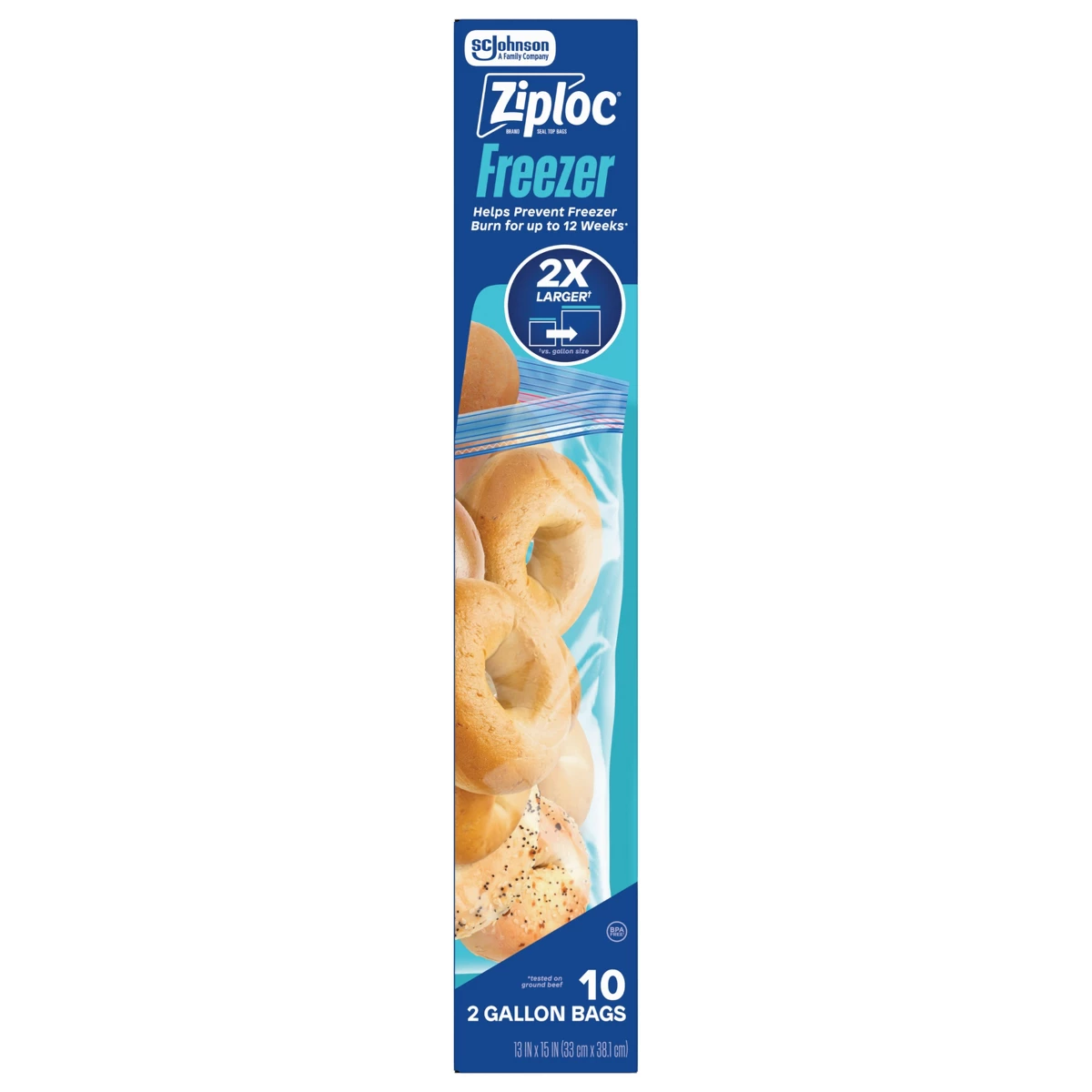 Ziploc Two Gallon Freezer Bags - Food Storage Ziploc recension och pris