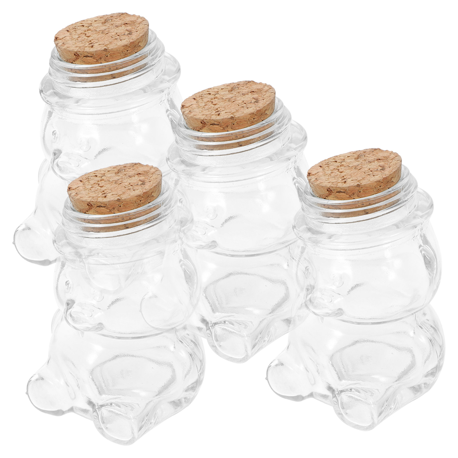 4Pcs Glass Candy Jar Set Trans - Food Storage Glass Containers recension och pris