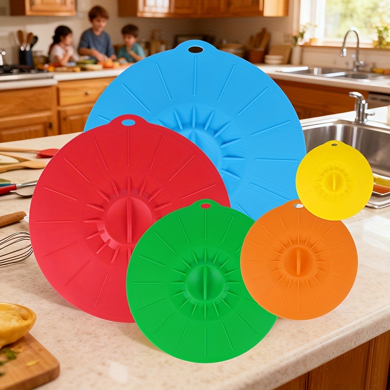 5-Piece Silicone Lids, Heat-Re - Food Storage Utensils recension och pris