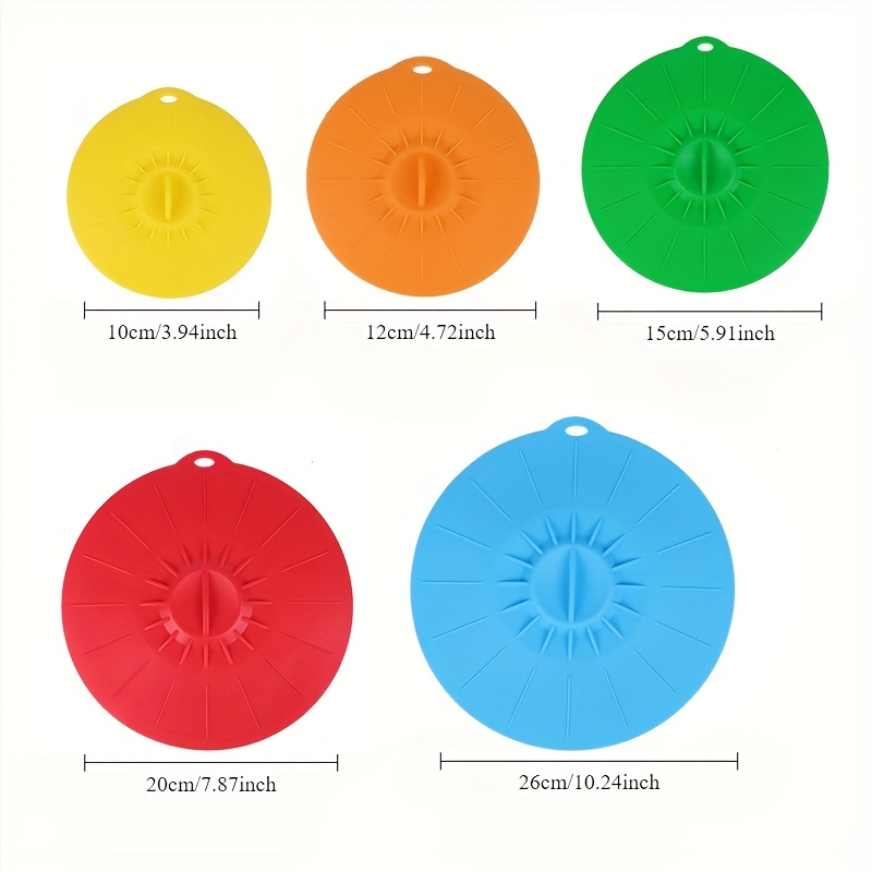 5-Piece Silicone Lids, Heat-Re - Food Storage Utensils recension och pris