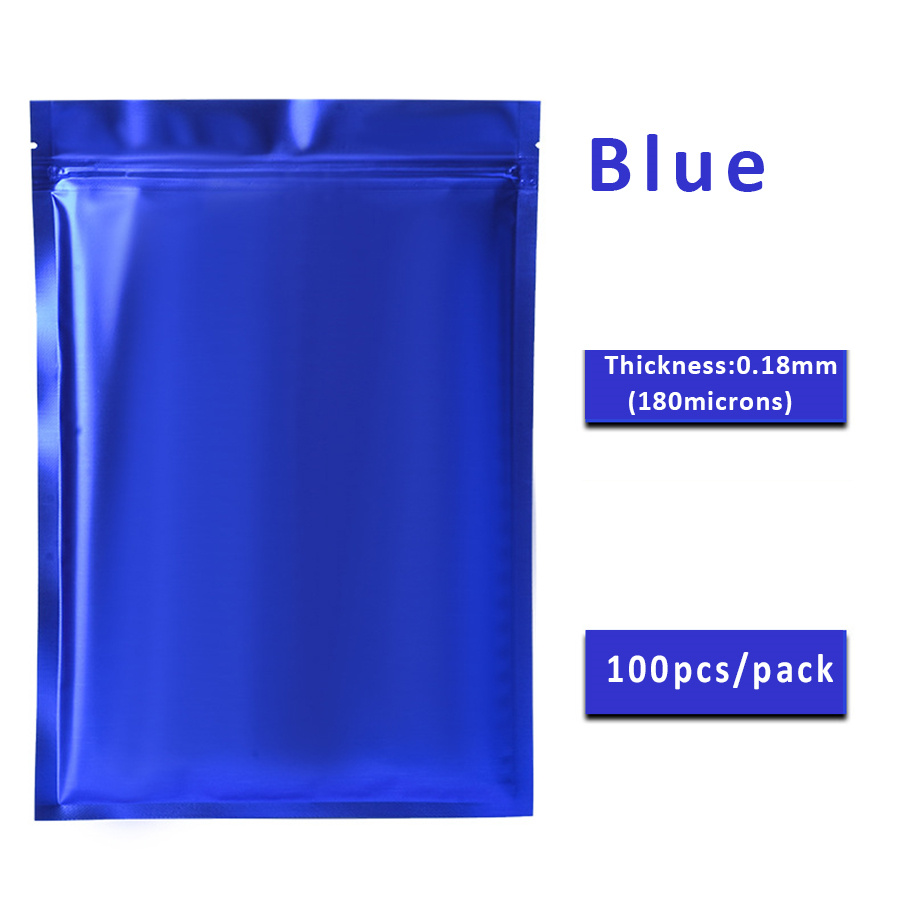100pcs Matte Blue Foil Zipper  - Food Storage Zipper Bags recension och pris