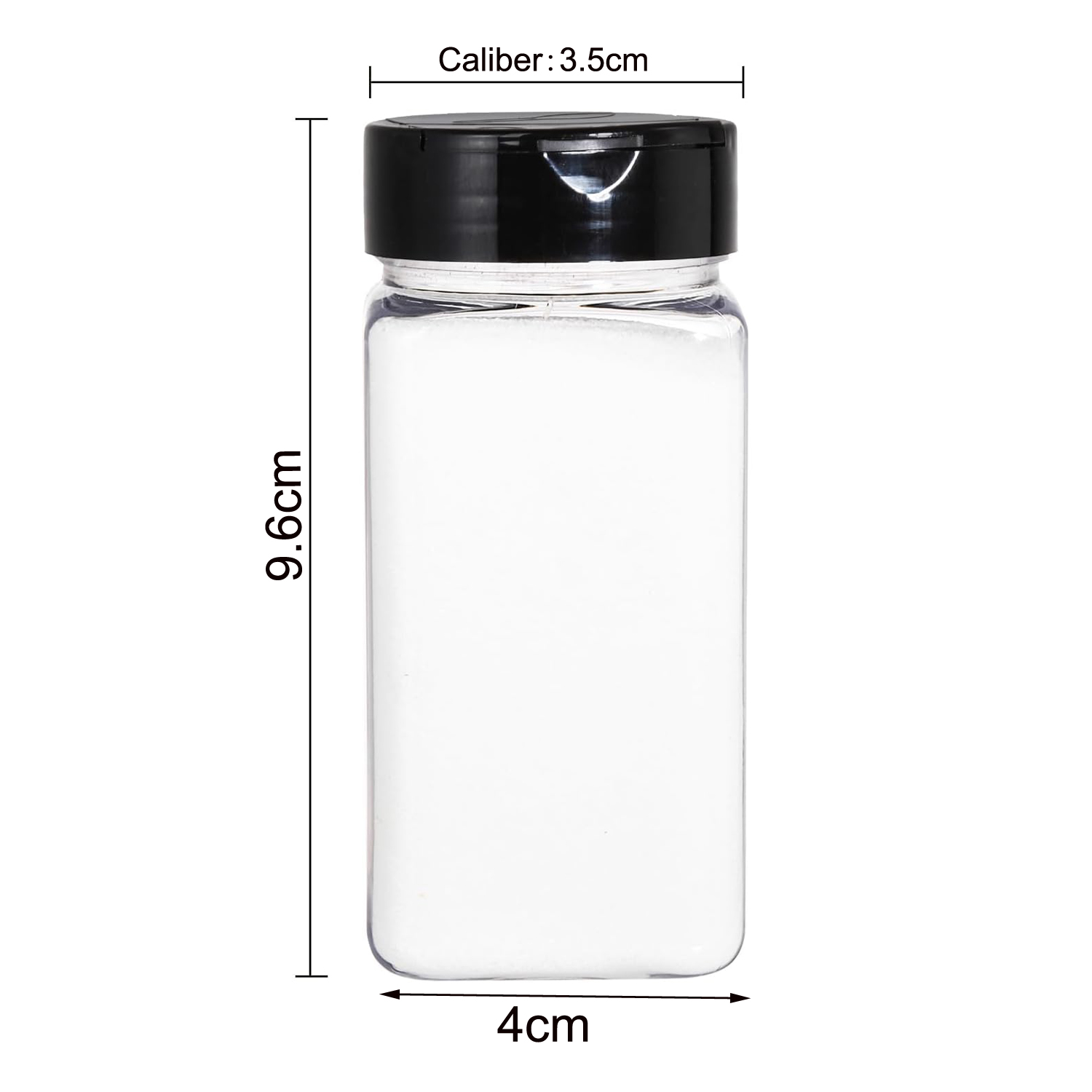 Square Large Plastic Spice Jar - Food Storage Warehouse recension och pris