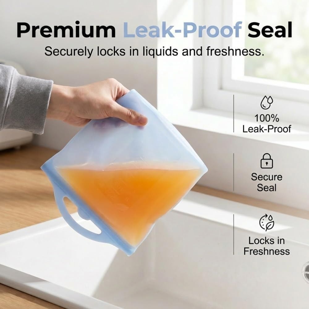 1500ml Food Storage Bags Leak- - Food Storage Ziploc recension och pris