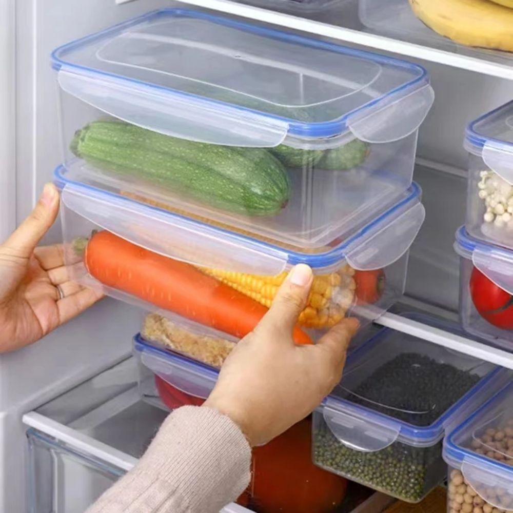 1/4PCS Safe Plastic Refrigerat - Food Storage Microwave Safe recension och pris