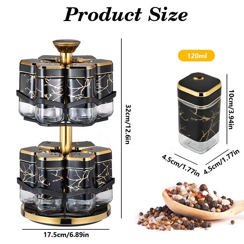 360° Rotating Spice Rack Organ - Herb Keeper Container recension och pris