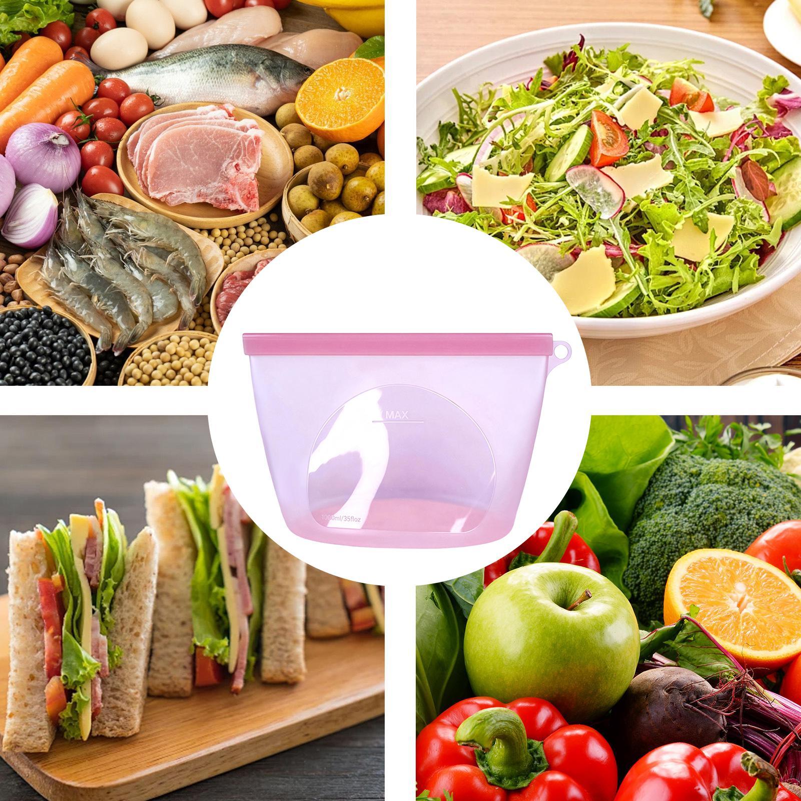 Silicone Food Storage Bags 100 - Food Storage Ziploc recension och pris