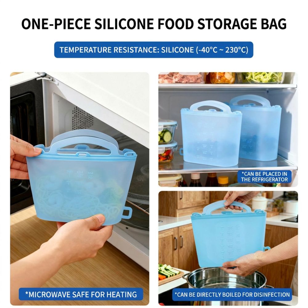 1500ml Food Storage Bags Reusa - Food Storage Ziploc recension och pris
