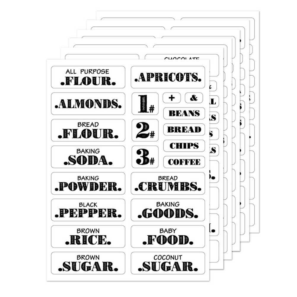 132pcs Kitchen Food Stickers W - Food Storage Label recension och pris