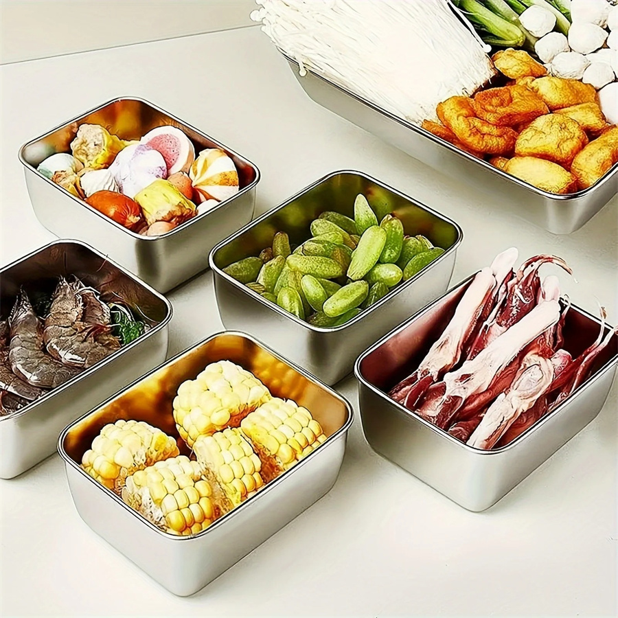 1/3/5pcs Stainless Steel Food  - Food Storage Warehouse recension och pris