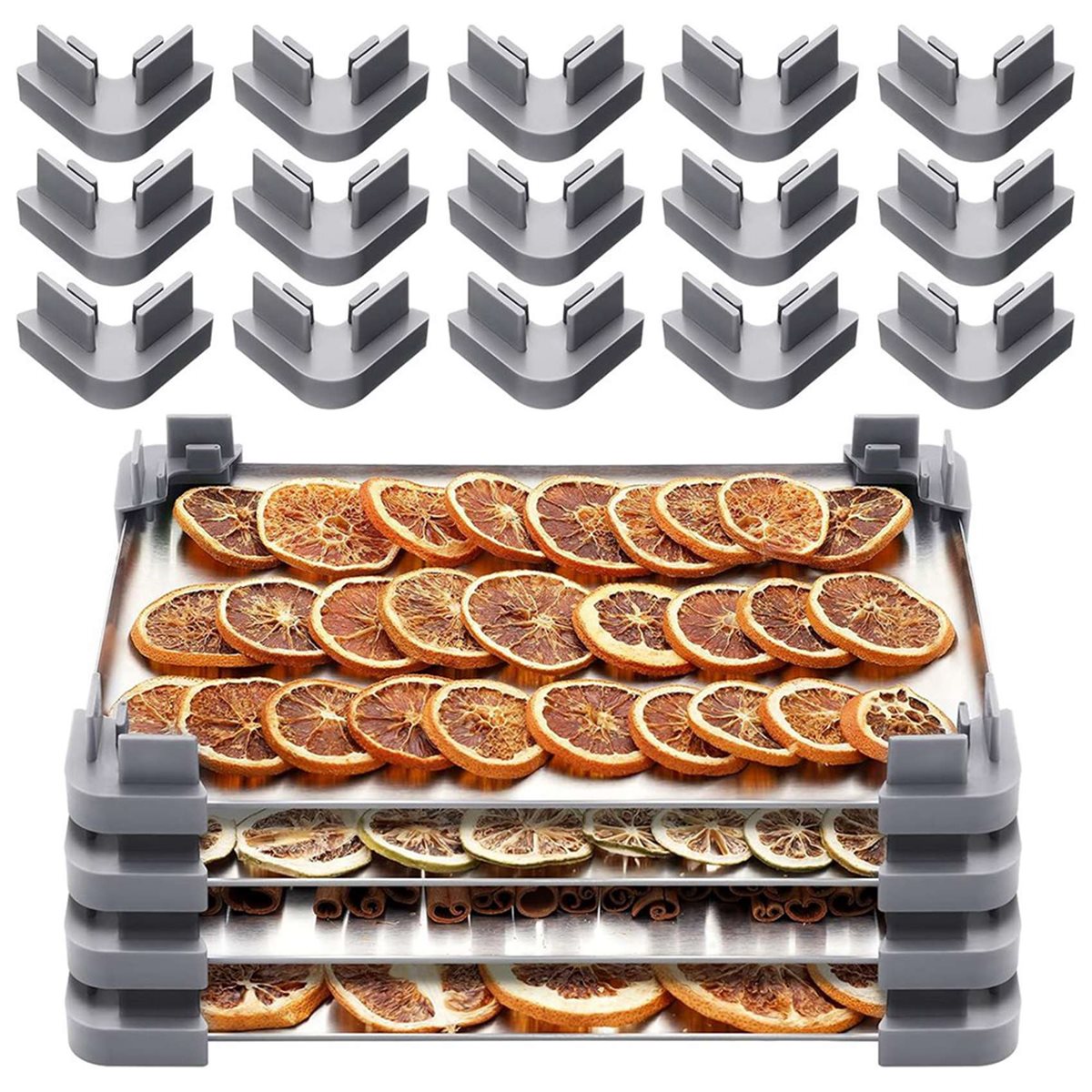 AA51 32-Piece Tray Stacker Set - Food Storage Freeze Dried recension och pris