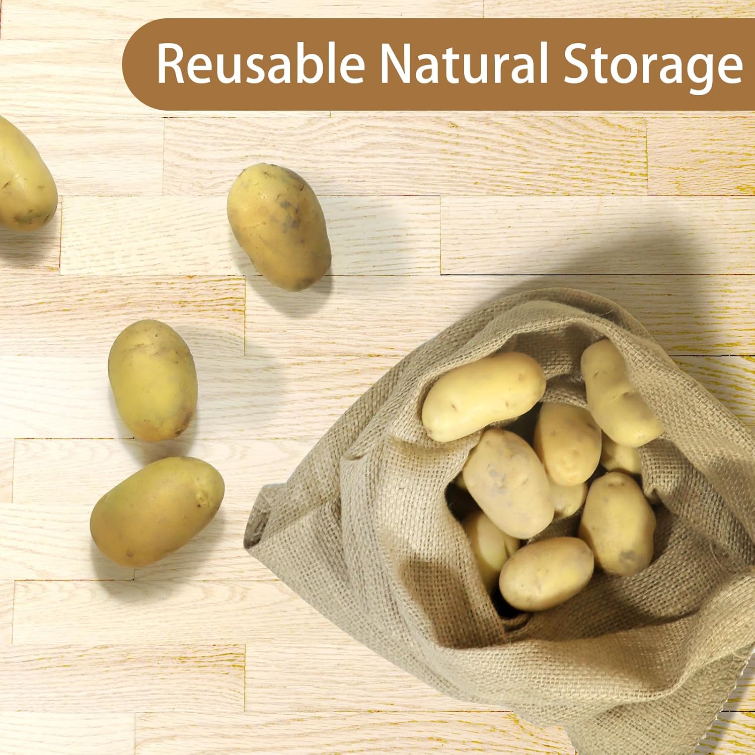 1 Pack Potato Sacks Burlap Bag - Food Storage In Roots recension och pris