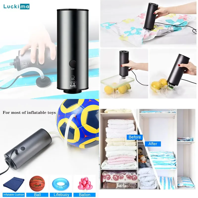 2 In 1 Portable Air Vacuum Mac - Food Storage Vacuum Bags recension och pris