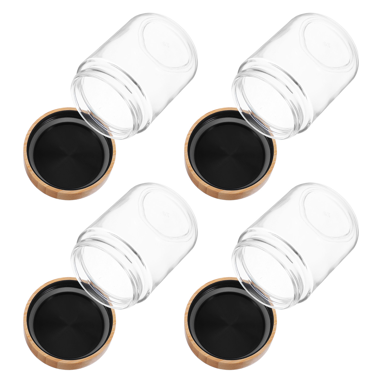 4Pcs Glass Kitchen Storage Jar - Food Storage Glass Containers recension och pris