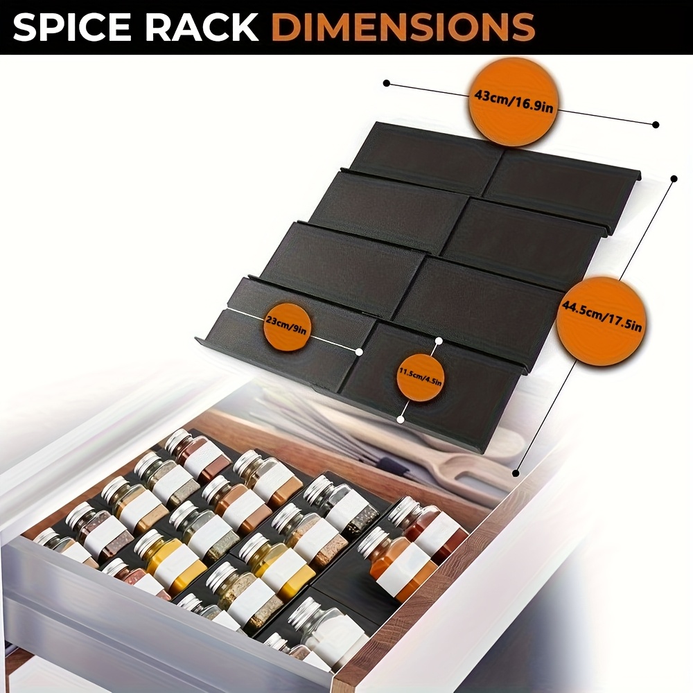 6pcs Expandable Spice Drawer O - Food Storage Utensils recension och pris