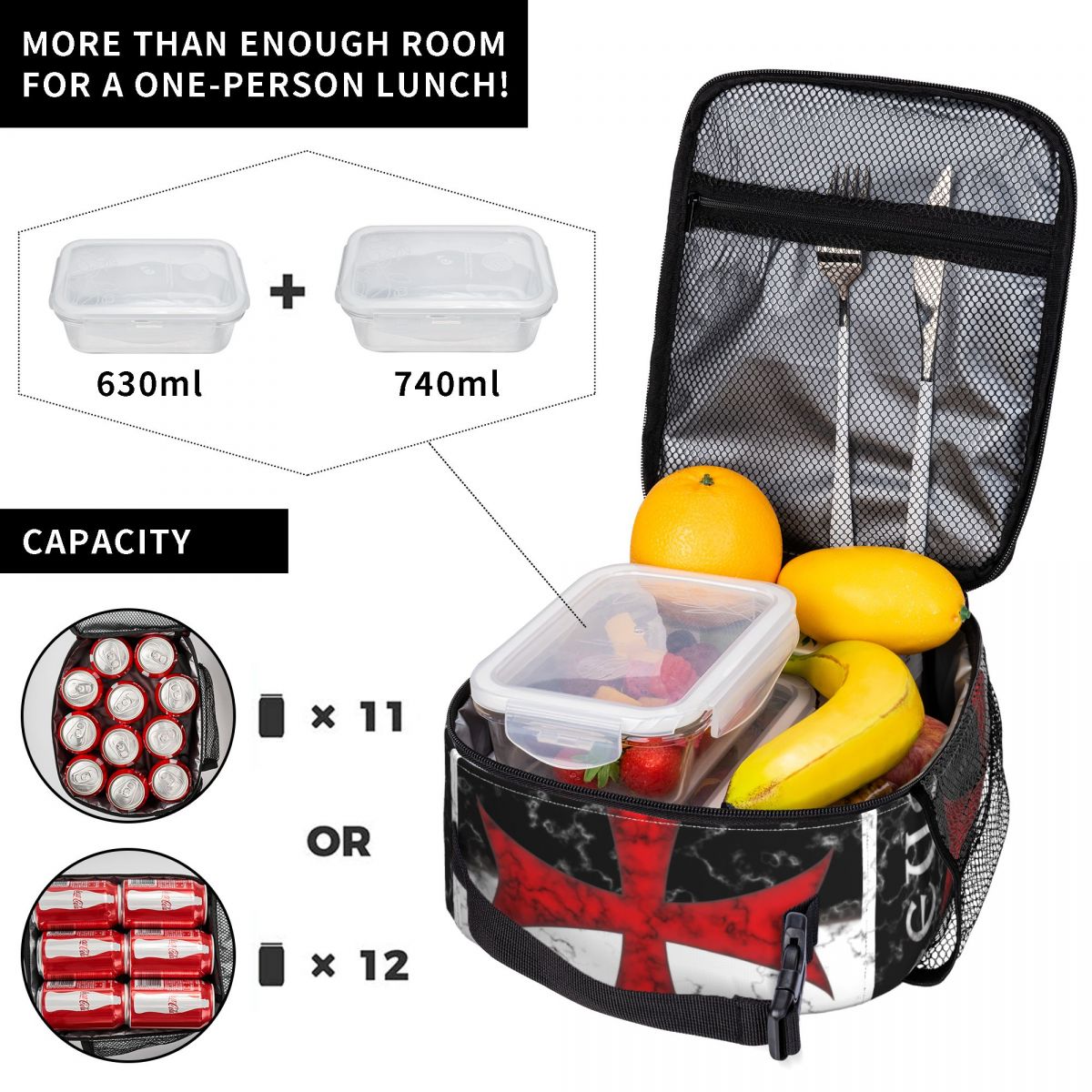 Templar Knight Jerusalem Cross - Food Storage Medieval recension och pris