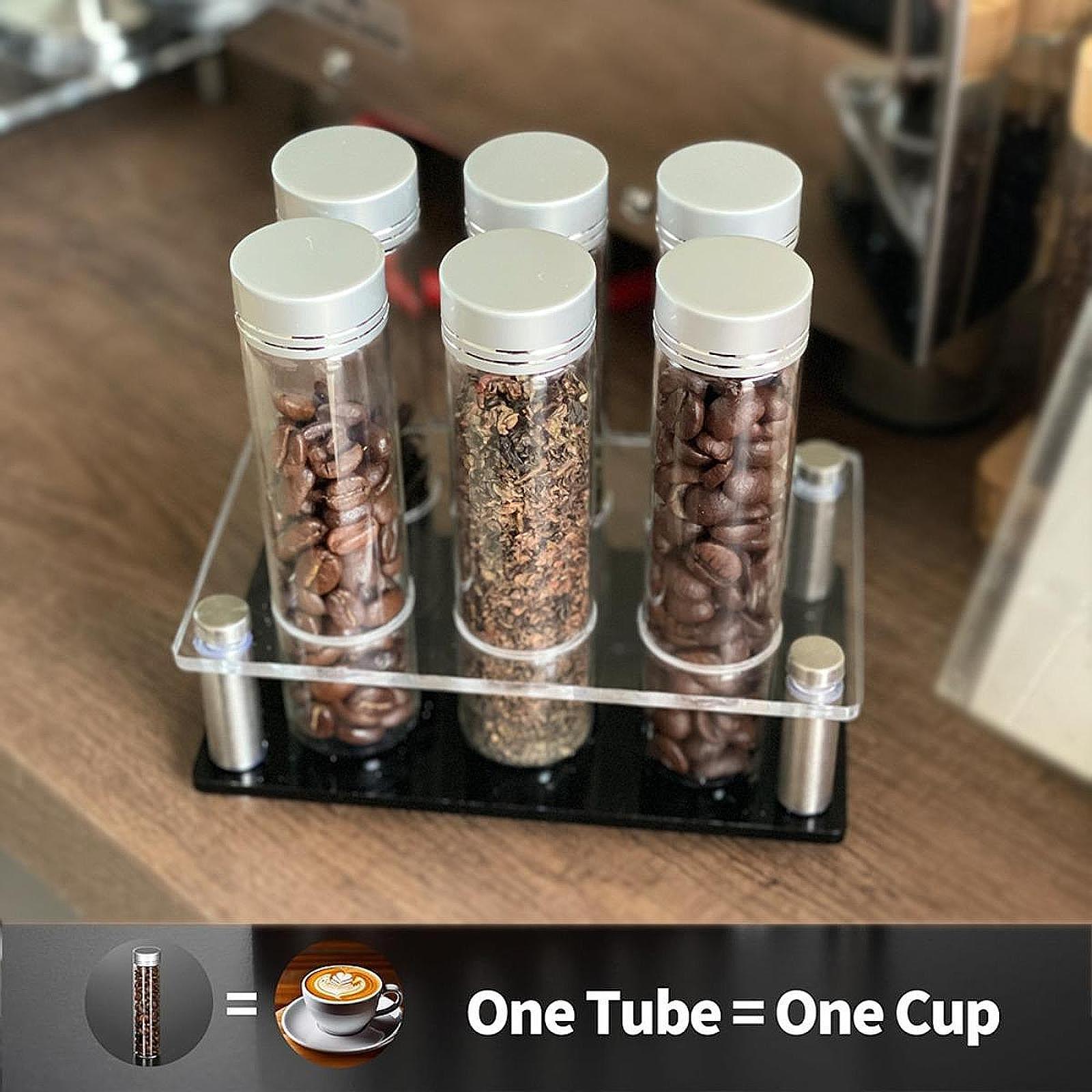 Coffee Cellars 6 Tubes Display - Food Storage Youtube recension och pris