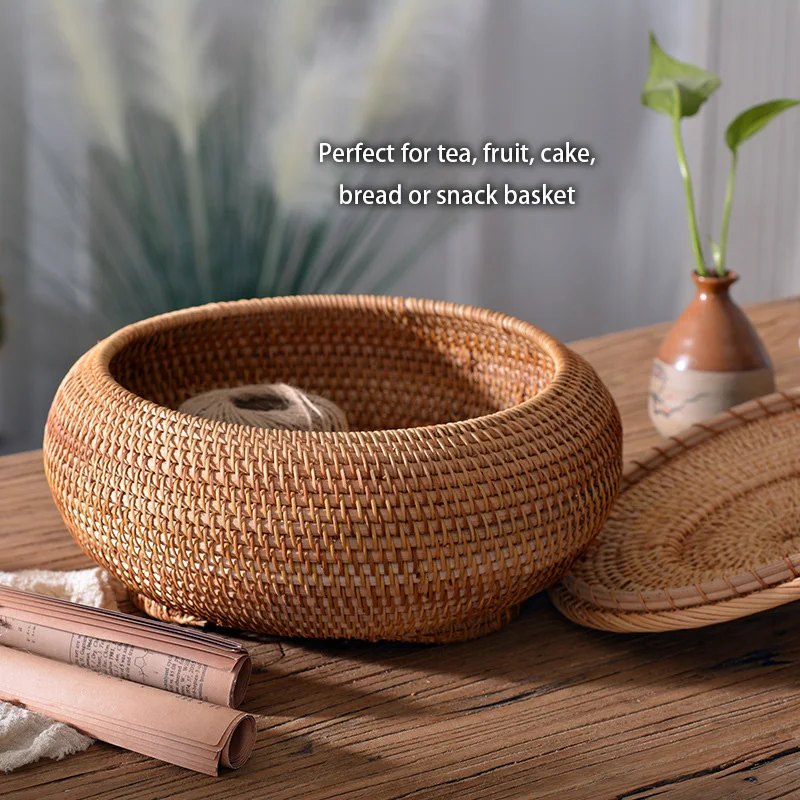 Handwoven Rattan Storage Box W - Food Storage Made Easy recension och pris