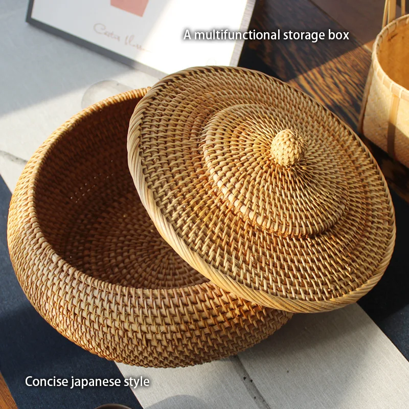 Handwoven Rattan Storage Box W - Food Storage Made Easy recension och pris
